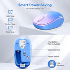 TECKNET Wireless Mouse, 2.4G Quiet Computer Mouse - Image 6