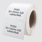 PUQU 30x20mm Direct Thermal Sticker Labels, Self-Adhesive All-Purpose Label by PUQU