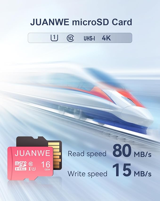 JUANWE 16GB Micro SD Card 10 Pack microSDHC Memory Card - Image 2
