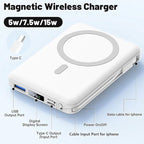 Azmuth for Magsafe Battery Pack, 10000mAh Magnetic Power Bank 22.5W PD Fast - Image 2