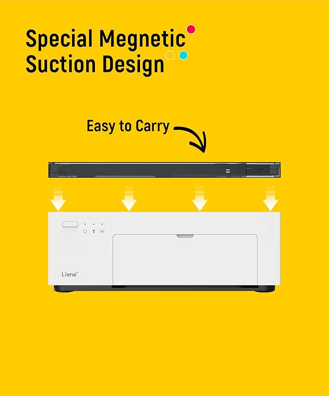 Liene M100 4x6'' Photo Printer, Phone Printer 100 Sheets & 3 Cartridges - Image 7