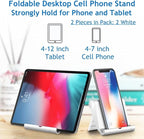 Cell Phone Stand for Desk 2 Pack Mobile Phone Holders Desktop Tablet Stand - Image 2