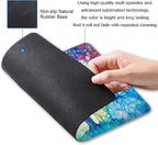 Mouse Pad, Cute Mouse Mat for Women, Square Waterproof Non-Slip Rubber Base - Image 2