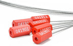 3.9 Feet Steel Wire Cable Seals Tamper Resistant Security Seal Tags Numbered - Image 2