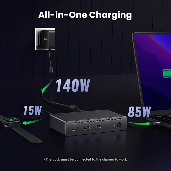 UGREEN Revodok Max 208 Thunderbolt 4 Dock 8-in-1 40Gbps TB4 Hub 3 x TB 4 Dual - Image 5