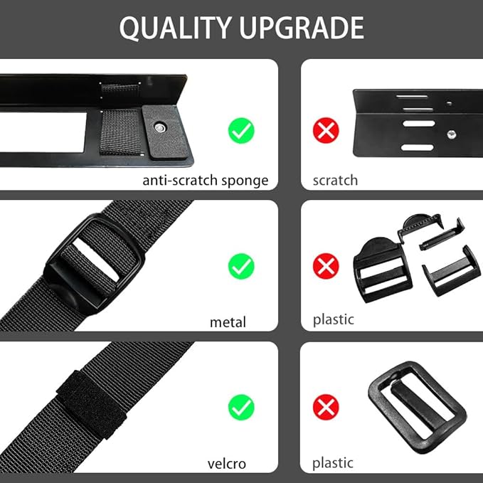 Under Desk PC Mount with Anti Scratch Sponge, Adjustable CPU Holder Bracket - Image 5