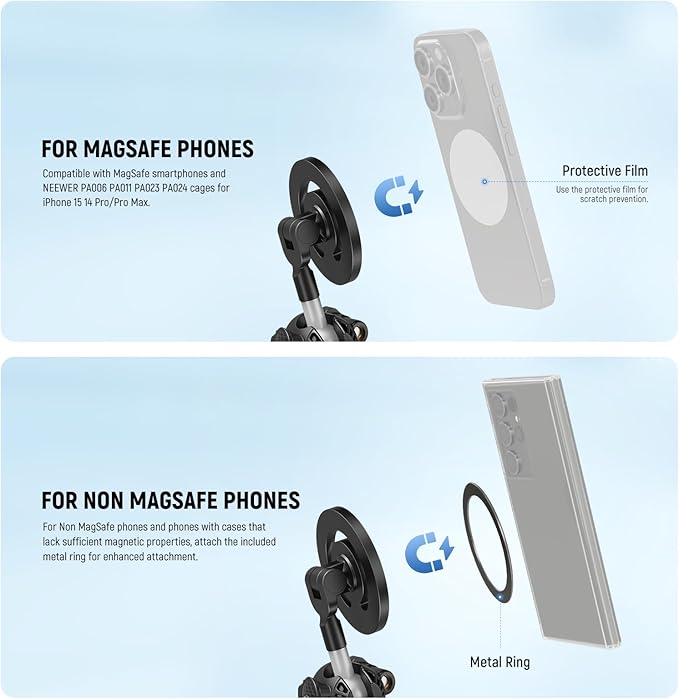 NEEWER Magnetic Flexible Phone Tripod Compatible - Image 2