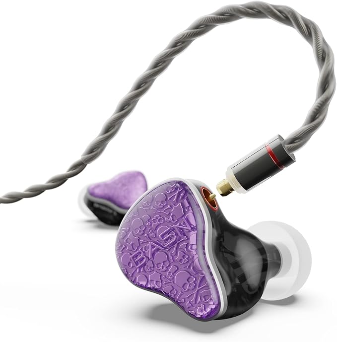 BASN Bmaster5 in Ear Monitors, 1DLC Diaphragm+4BA 5 Drivers IEM Earphones by BASNAudio