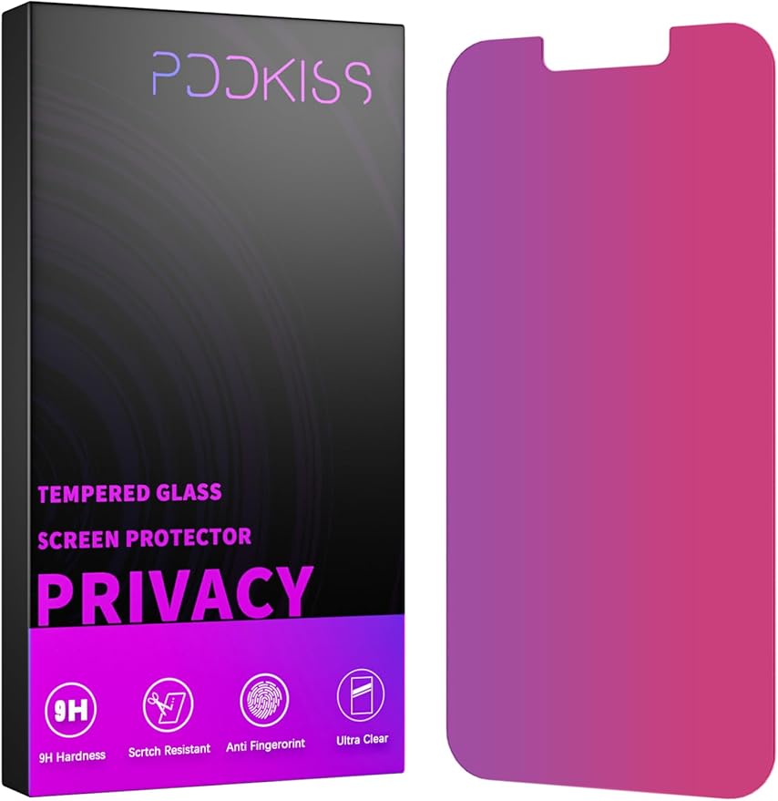 Compatible for iPhone 13/13 Pro/16e/iPhone 14 Privacy Screen Protector Tempered by ScreenProtectorGlass
