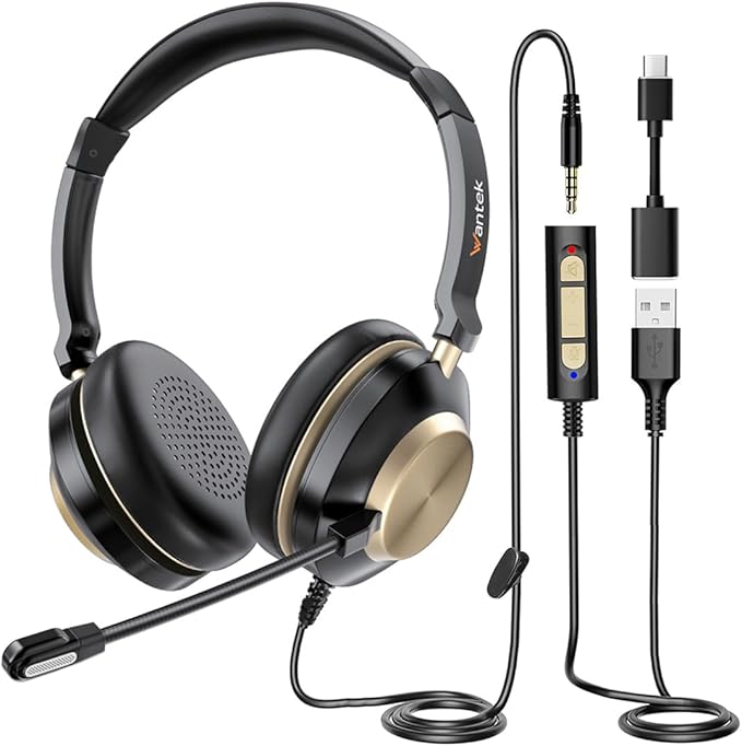 Wantek USB Computer Headset by Wantek