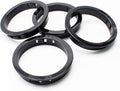 2-1/2" Black Snap-in Knockout Insulating Bushing Grommets, Plastic Cable Hole by EASYEAH