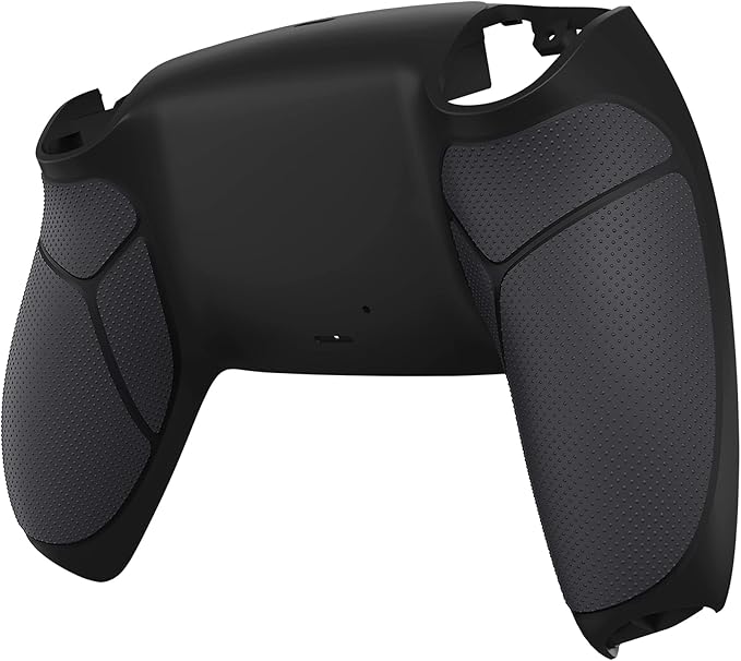 eXtremeRate Black Performance Rubberized Grip Custom Back Plate Bottom Shell - Image 4