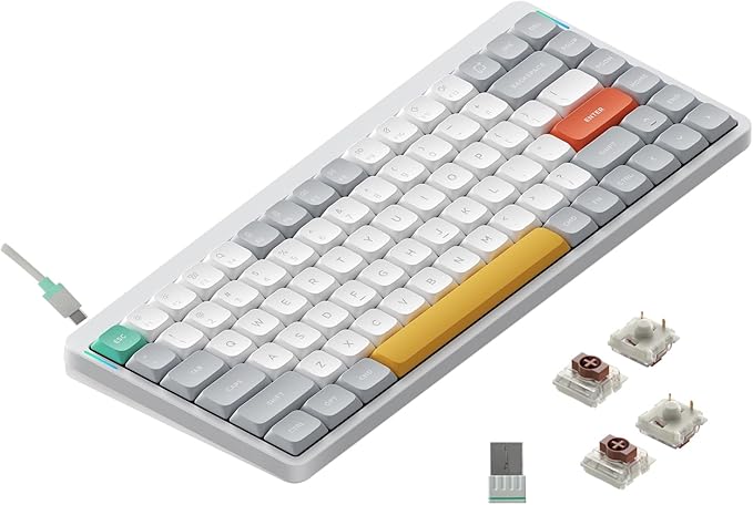 nuphy Air75 V2 Portable 75% Mechanical Keyboard, Wireless Keyboard, Supports by NuPhy