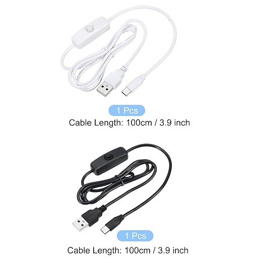 MECCANIXITY USB Cable with 501 ON/Off Switch, USB Male to USB Type C Male Power - Image 2
