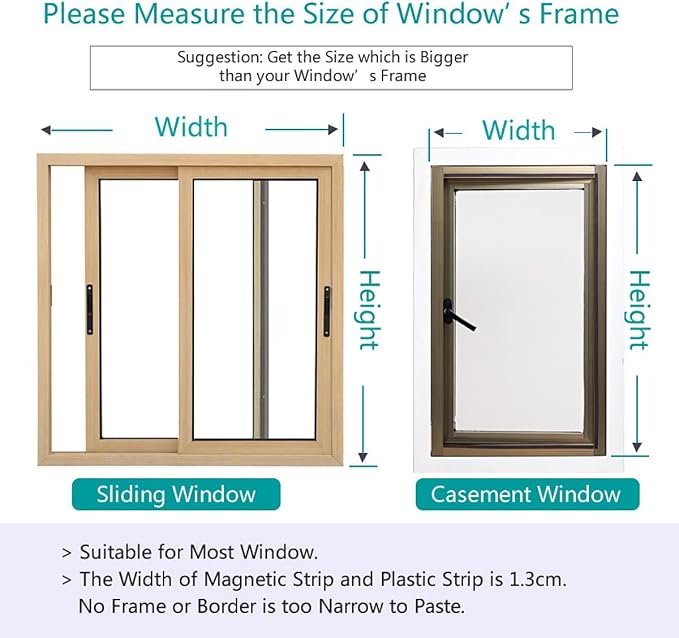 VKX Adjustable DIY Magnetic Window Screen, Fiberglass Mesh, Strong Magnetic - Image 7