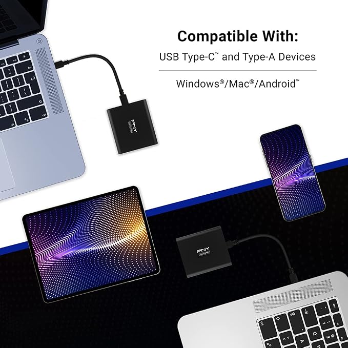 PNY EliteX-PRO 4TB USB 3.2 Gen 2x2 Type-C Portable Solid State Drive – - Image 5