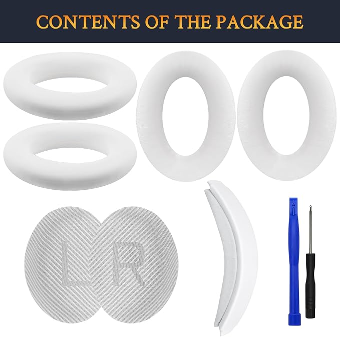 SOULWIT Ear Pads Cushions + Headband + Silicone Earpads Cover Protector - Image 3