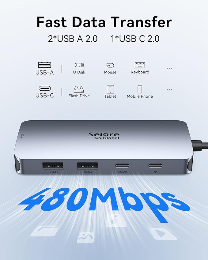 USB C Docking Station Dual Displayport Monitor, USB C Hub Displayport - Image 6