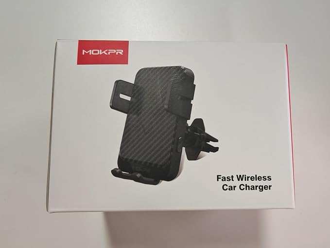 Wireless Car Charger, MOKPR 15W Fast Charging Auto-Clamping Car Charger Phone - Image 9