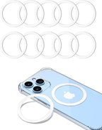 Metal Rings 10PCS, Ultra-Thin for MagSafe Sticker, Magnetic Adapter, Phone by KALAPOP