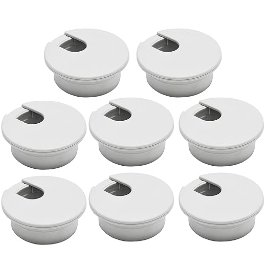 Desk Grommet 2", Desk Cord Hole Cover, Cable Grommet ABS Plastic, Desk Hole by BOPOREAE