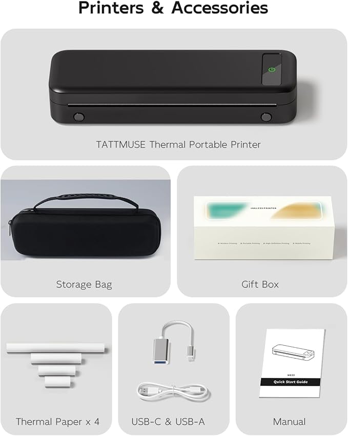 Portable Printers Wireless for Travel, Mobile Printer for Phone Laptop - Image 9