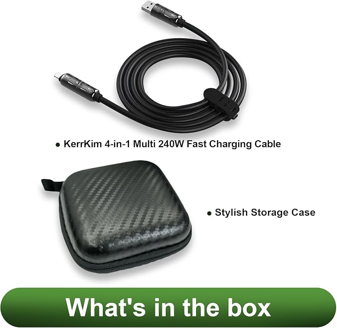 KerrKim 240W 4-in-1 Multi Fast USB Charging Cable - Image 7