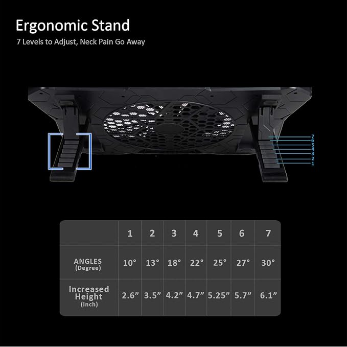 AICHESON Laptop Cooling Pad, Chill Pad - Image 5