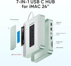 USB C HUB for iMac 24 inch 2021/2023/2024, USB Hub Adapter iMac Accessories for - Image 3