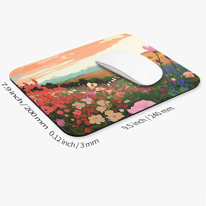 Square Mouse Pad Natural Scenery, Personalized Premium-Textured Custom Mouse - Image 2