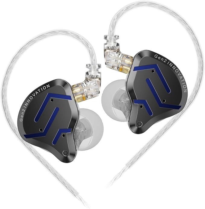 KZ ZSN Pro 2 in-Ear Monitors Headphones Metal Earphones 1BA+1DD Hybrid by HHIFIHEAR