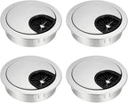 uxcell Cable Hole Cover, 2Inch/50mm Zinc Alloy Desk Wire Cord Cable Grommets by uxcell