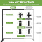 FUDESY 10x10 ft Backdrop Banner Stand, Heavy Duty Adjustable Background Kit - Image 3
