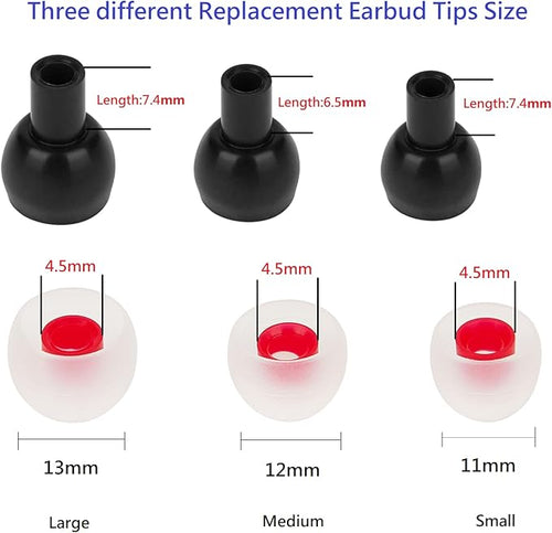 36 Pieces Small Earbud Tips Soft and Comfortable Ear Bud Replacement Pieces - Image 2