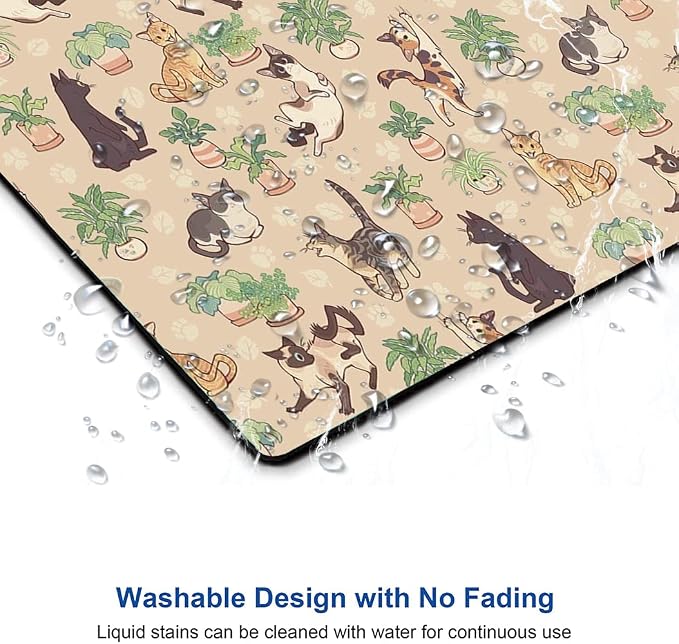 Hokafenle Cute Cats Pattern Mouse Mat - Image 5