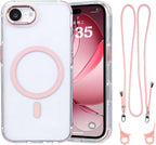 for iPhone 16e Case with Adjustable Phone Lanyard Strap, Compatible with MagSafe by QATYYY