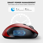 WisFox 2.4G Wireless Mouse for Laptop, Ergonomic Computer Mouse - Image 4