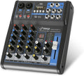 Pyle Professional Audio Mixer Sound Board Console System Interface 4 Channel by PyleUSA