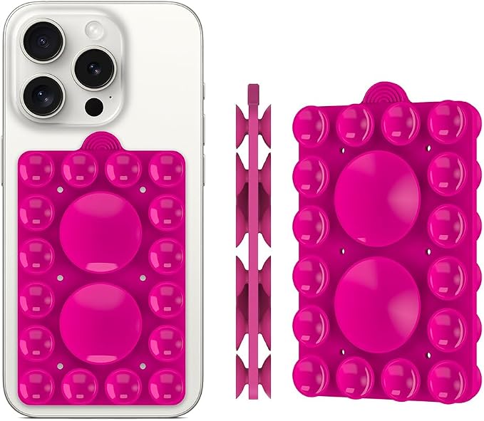 Double Sided Silicone Suction Phone Holder Mount, Compatible - Image 2