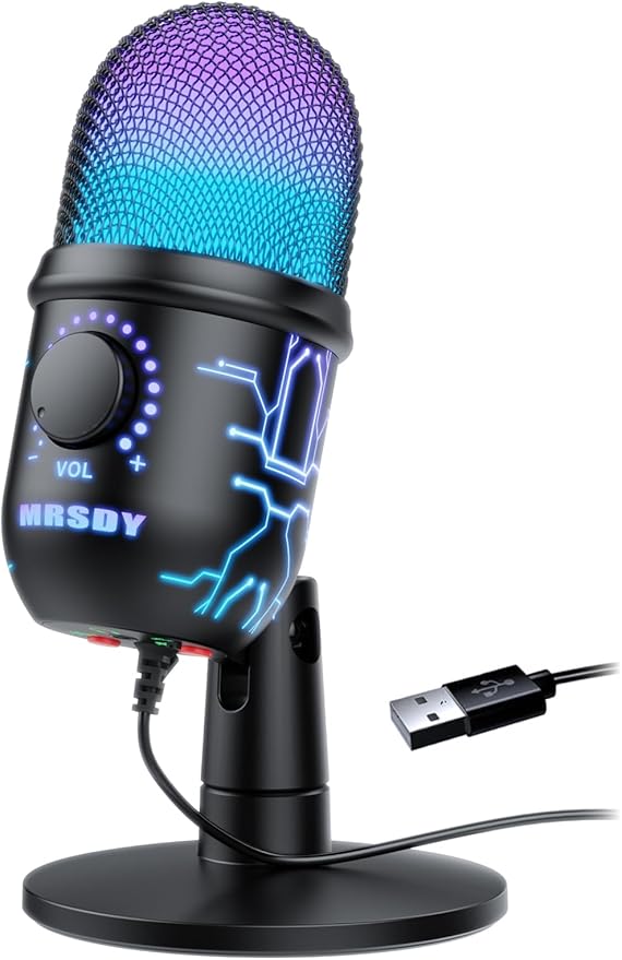 MRSDY Gaming Microphone, USB Computer Microphone by MRSDY