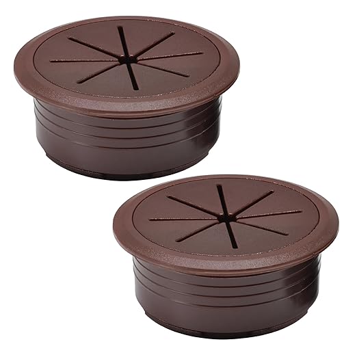2 Pcs Desk Grommet 2-1/16" / 53 mm, Desk Hole Cover by EASYEAH