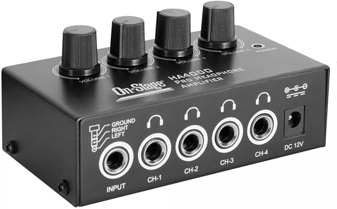 OnStage On-Stage HA4000 4-Channel Pro Headphone Amplifier by On-StageStands