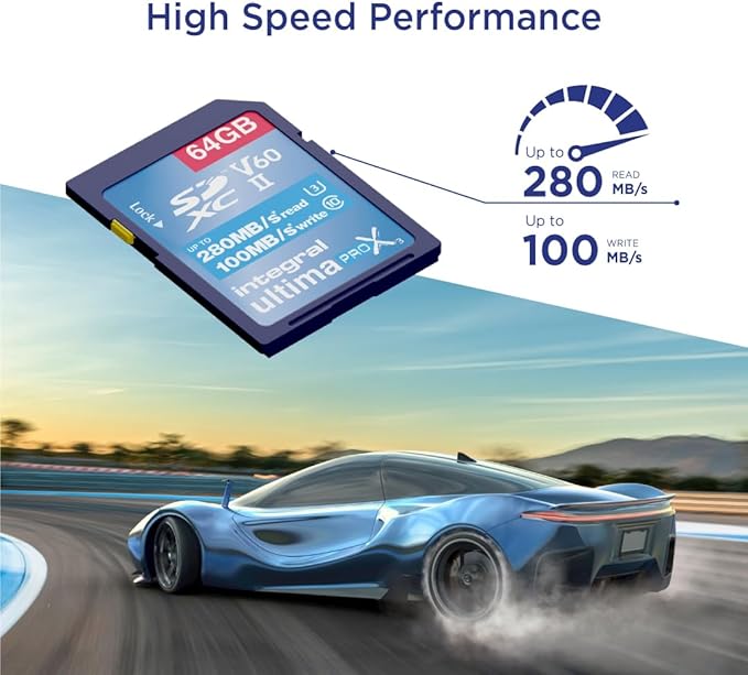 Integral 64GB 2-Pack UHS-II SD Card V60 Up to 280MBs Read and 100MBs Write - Image 2