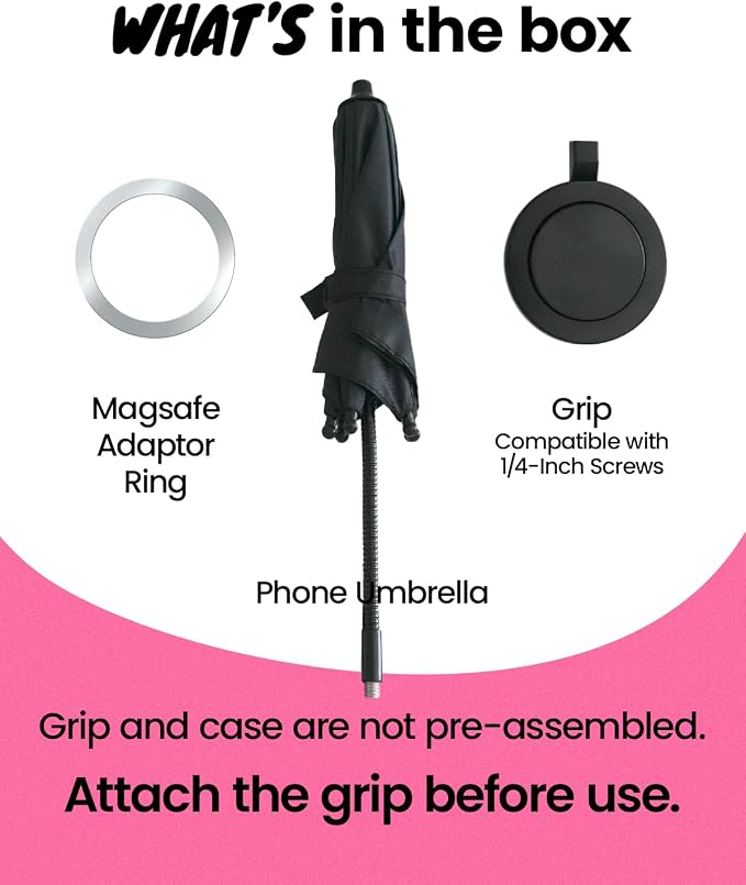 3 in 1 Magnetic Umbrella Sunshade Collapsible Expandable Phone Grip & Stand - Image 6