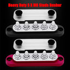 5 x M6 Studs Power Distribution Block Bus Bar 12V, Ampper 4.3" 150A Marine - Image 3