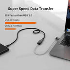 CableCreation Short USB 3.0 Extension Cable 1FT, Left Angle USB Male to Female - Image 2
