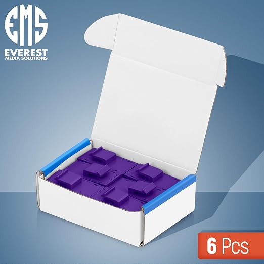 Everest Cat6 RJ45 Keystone Coupler in Purple - Image 2
