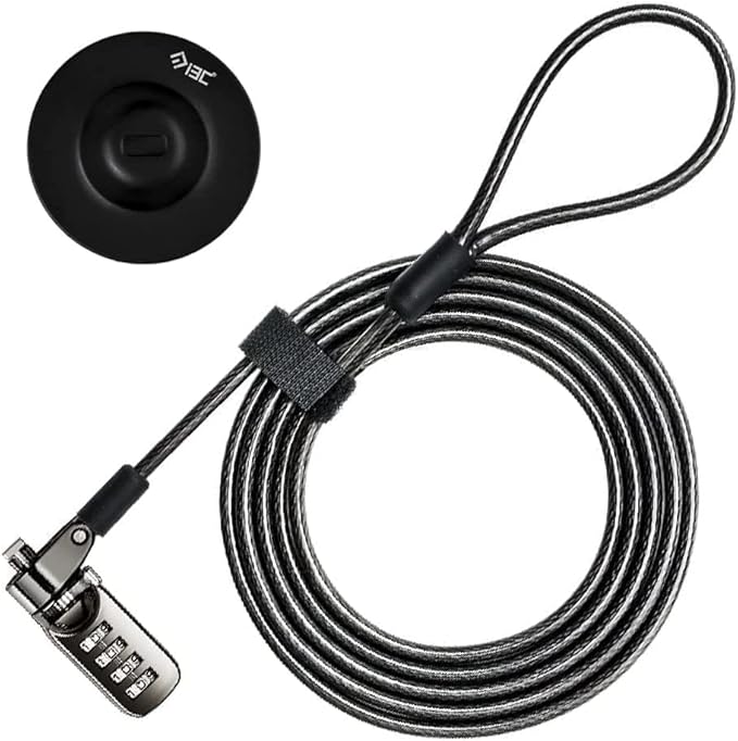 I3C Laptop Cable Lock 4 Digital Combination Lock Security Computer Cable Lock by I3C