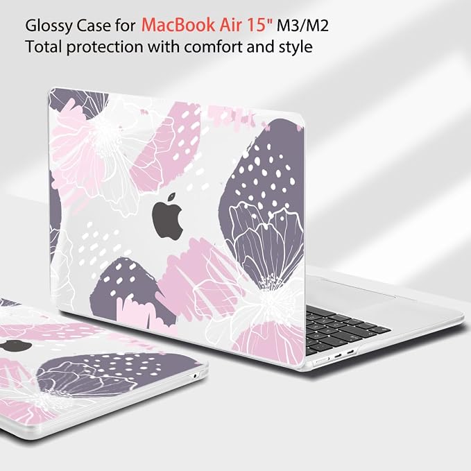 Teryeefi Compatible with M4 M3 M2 MacBook Air 15 Inch 2024 2023 Case Model - Image 3