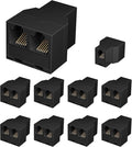 Uvital RJ12 6P6C 3 Female Telephone Line Splitters, Phone Jack Splitter by Uvital